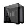 Lian Li O11 Vision Compact Tower Computer Case, Up to 360mm Radiator & 9x 120mm Fan Support, 1x 4mm & 1x 3mm Tempered Glass Panels, Steel & Aluminum Materials, Black | G99.O11VPX